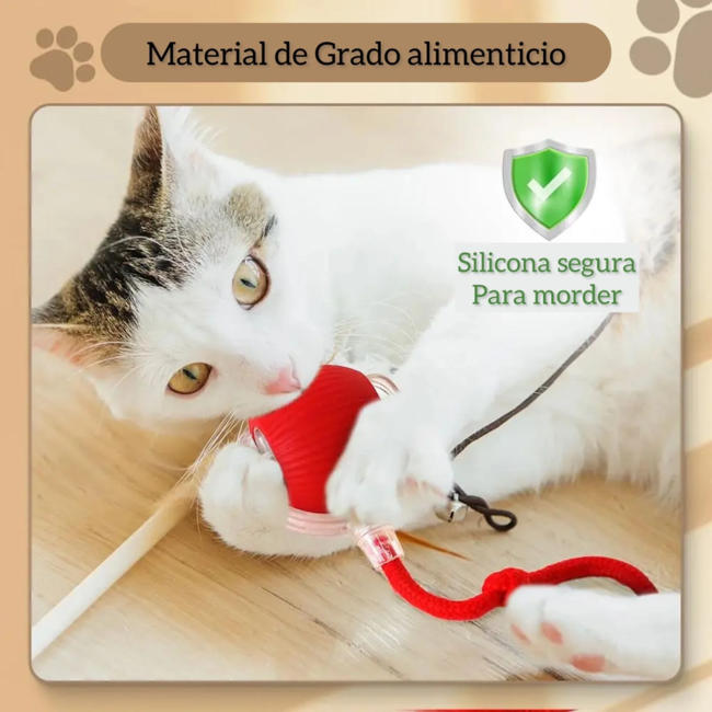 PELOTA INTERACTIVA PARA PERROS Y GATOS – 3 Modos de USO