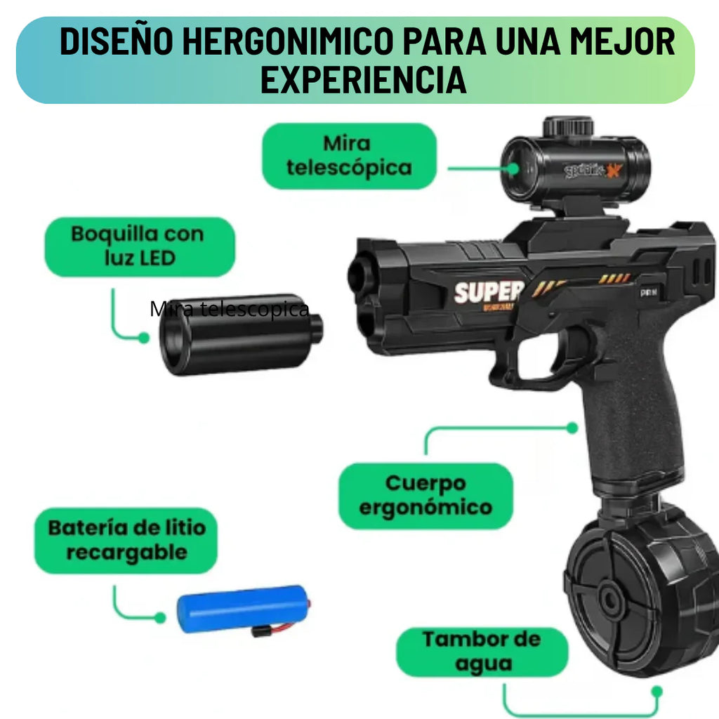 Pistola de Agua Eléctrica | FlameSplash™